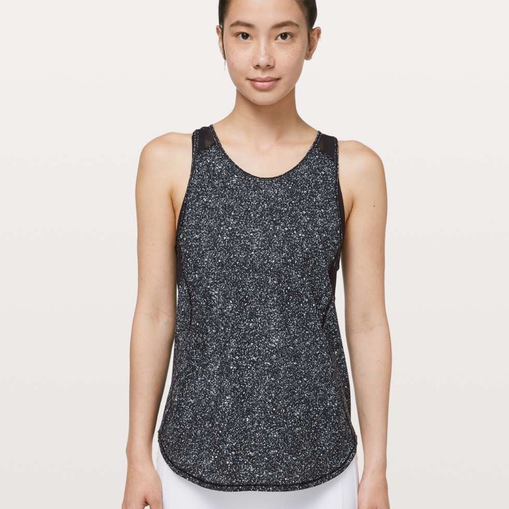 Lululemon Sculpt Tank Diffuse Starlight Black Size 4